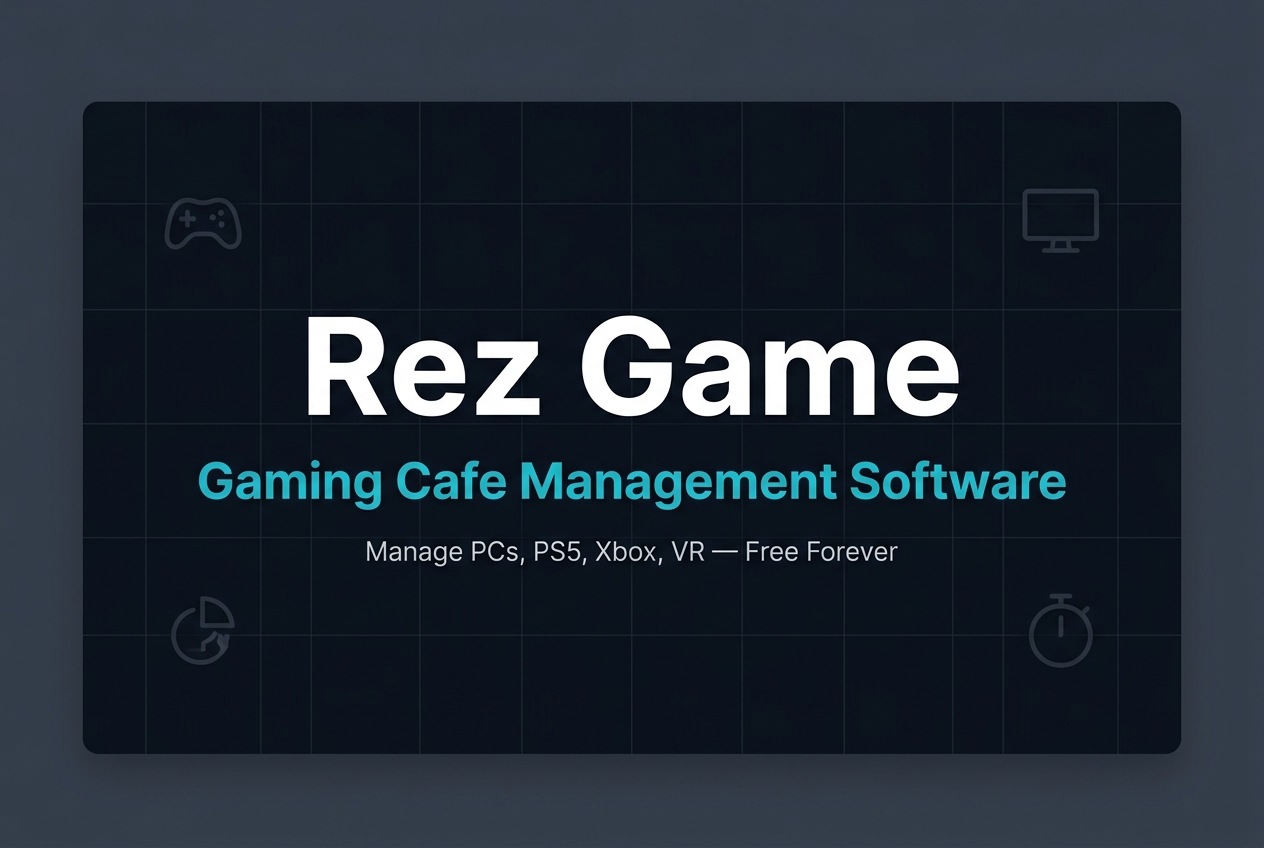 Rez Game — Best Gaming Cafe Management Software Dashboard Preview
